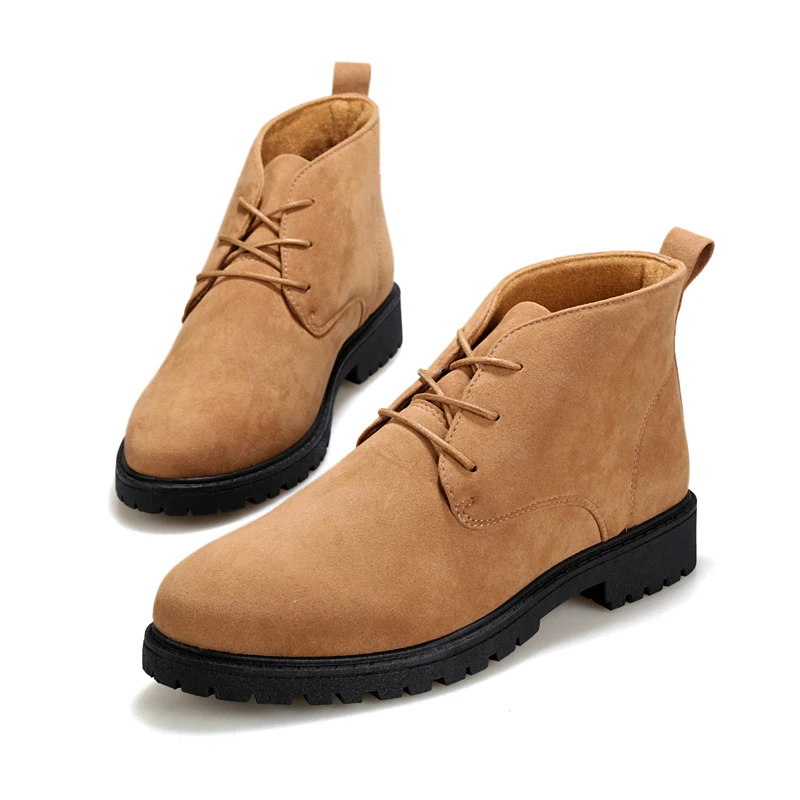 

2019 Brand Winter Genuine Leather Ankle Snow Men Boots with Fur Plush Warm Men Casual Boots High Quality Waterproof Boots %Y56
