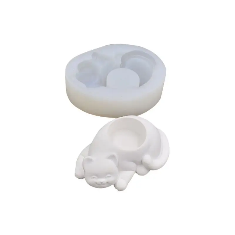 

Cat Shape Flower Pot Molds Concrete Silicone Mold for Succulent Plants Flower Pot Mould Cement Vase Tools Handmade Craft