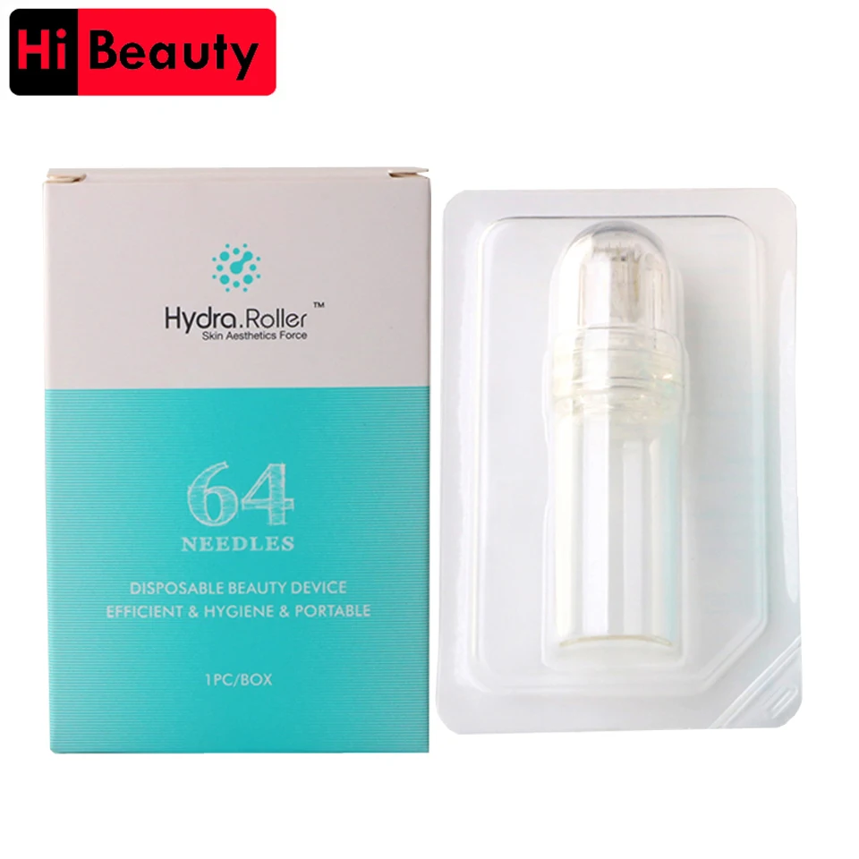 

Hydra Roller 20/64 Pin Needles Skin Aesthetics Force Gold Tips Titanium Derma Micro Needles Rollers For Hyaluronic Acid Skin car