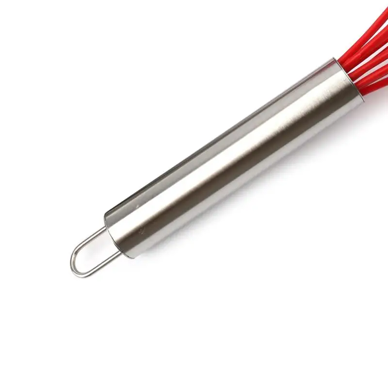 10 inch Beater Baking Tools Silicone Whisk Sturdy Balloon Wire Food Mixer Tool
