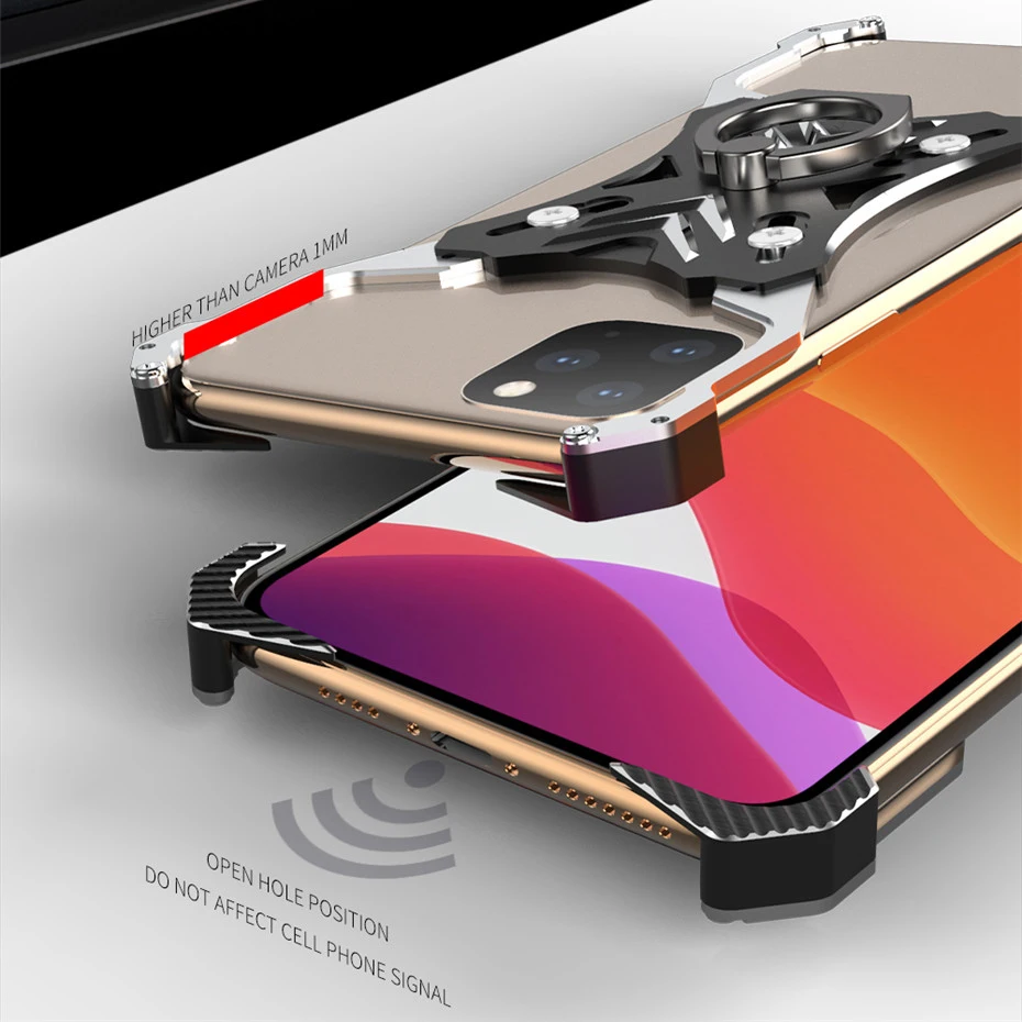 R JUST для iPhone 11 5 8 6 1 2019 бампер рамка с кольцом держатель чехол Pro Max роскошный