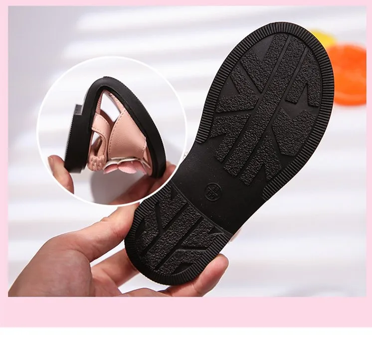 Sandals Girls Kids Sandals Princess Sweet Flower Children Summer Beach Shoes 2020 Brand New Soft Sweet Floral With Pearl 26-36