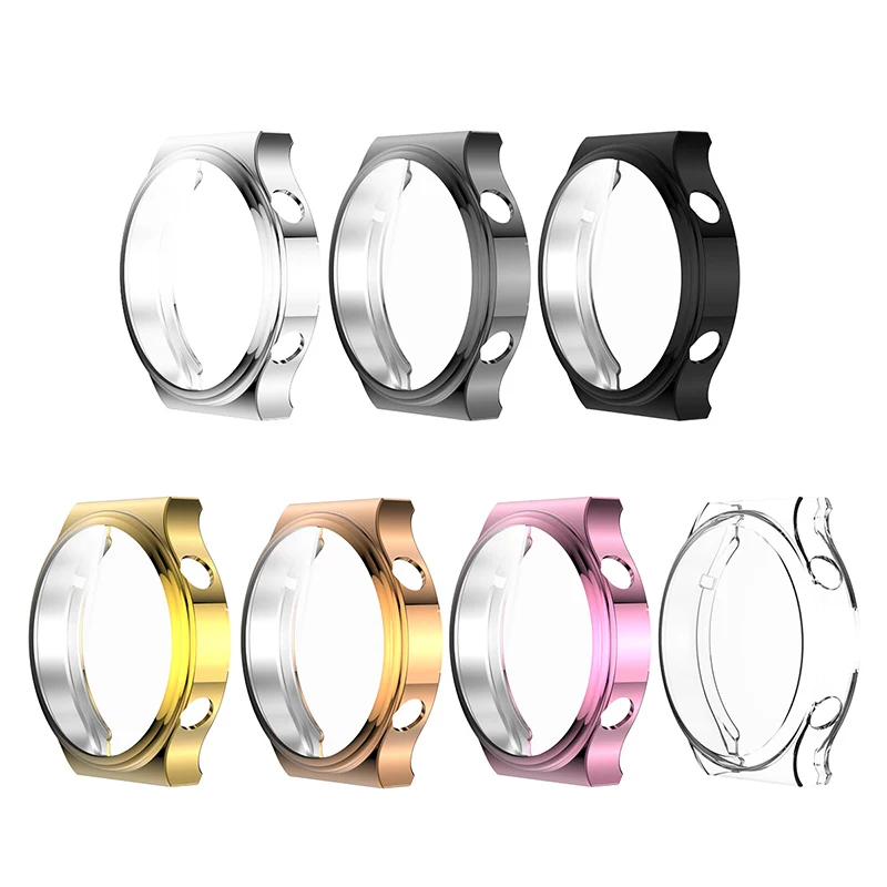 

1 pcs UltraThin Electroplate TPU Watch Case Full Cover Screen Protector For Huawei Watch GT 2 Pro soft Antifriction watch