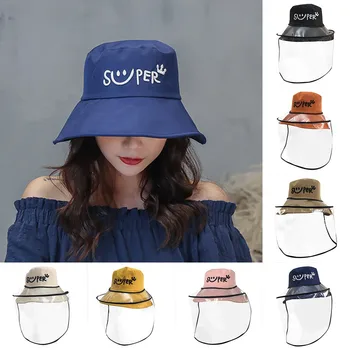 

TELOTUNY Multi-function Adult Child Anti-spitting Protective Hat Dustproof Face Cover Peaked Cap Sunhat Drop Shopping W4