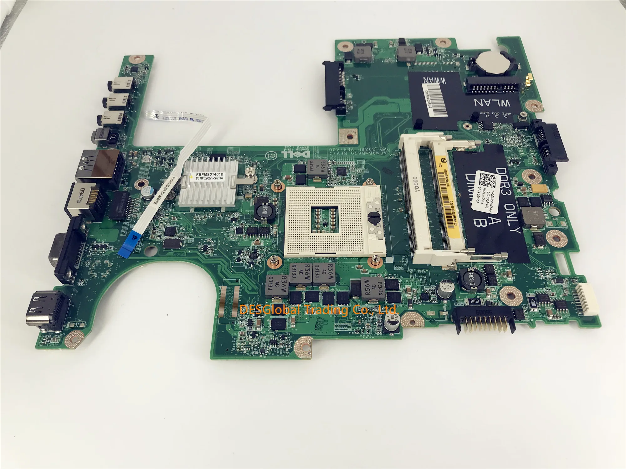 

Mainboard DAFM9BMB6D0 CN-0G936P 0G936P Laptop Motherboard For Dell Studio 15 1558 1557 Mainboard HM57 100% Test Fast Shipping