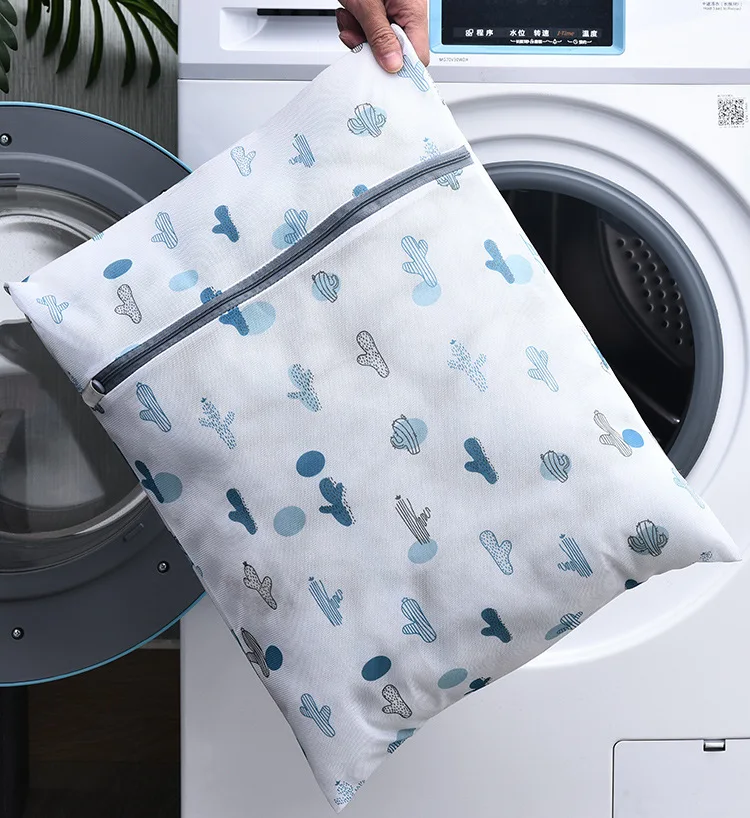 5 Sizes Exquisite Printing Washing Bag for Bra Socks Lingerie Wash Bag Multifunction Wash Organizer Underwear Laundry Bag Basket 3