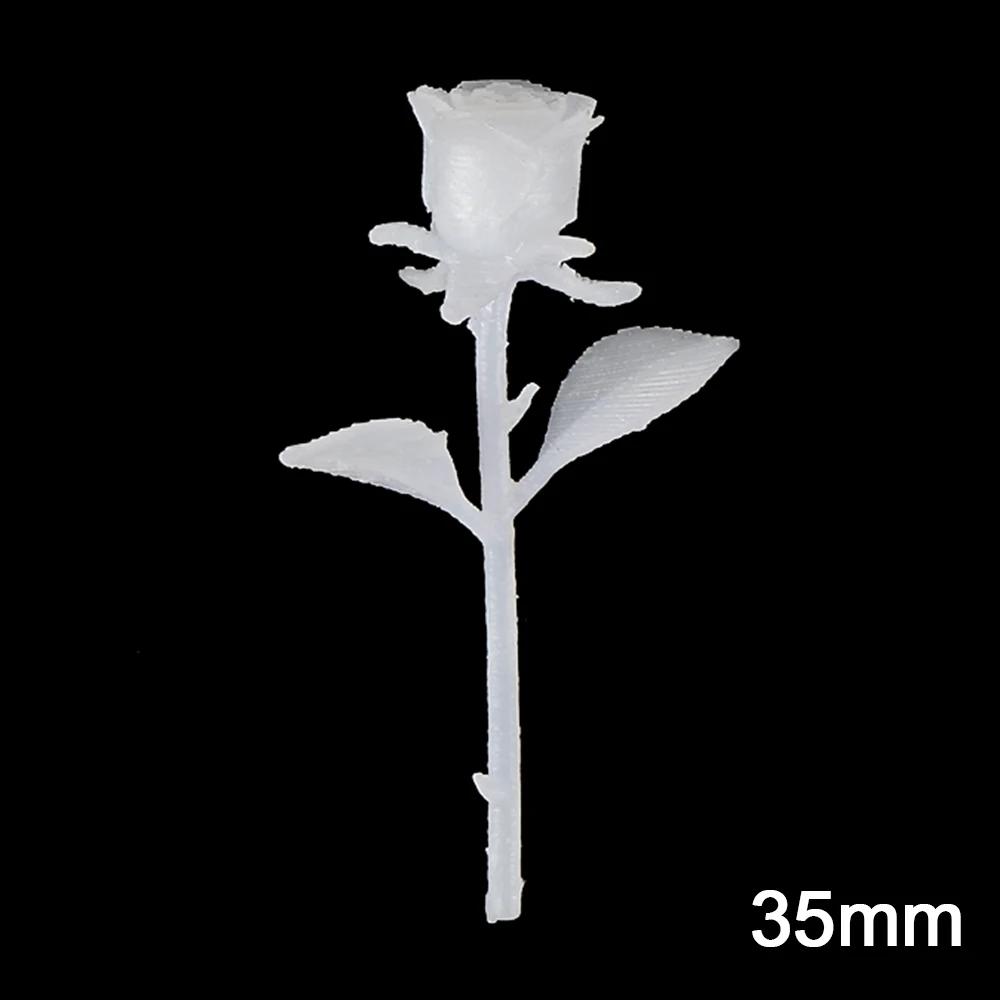 35mm-2pcs 2/4 шт. силиконовые смолы Мини Роза модель ювелирных изделий Цепочки и ожерелья литейная форма для кулона ко Дню Святого Валентина поделки своими руками шитьё вручную расходные материалы - Цвет: 35mm-2pcs
