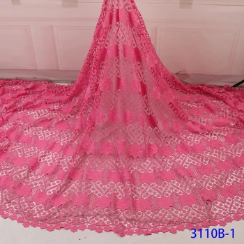 

New Design French Guipure Lace Fabric African Nigerian Cord Lace Fabric High Quality Silk Milk Lace Fabric In Wedding Sewing