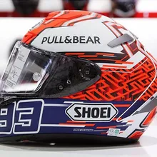 Новинка 2019 мотоциклетный шлем SHOEI X14 противотуманный с красным