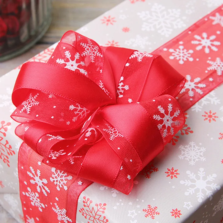2M/5Y Merry Christmas Natural Jute Burlap Red Ribbon Christmas Tree Snowflake Lace Trims Tape Roll Vintage Rustic Wedding Decor