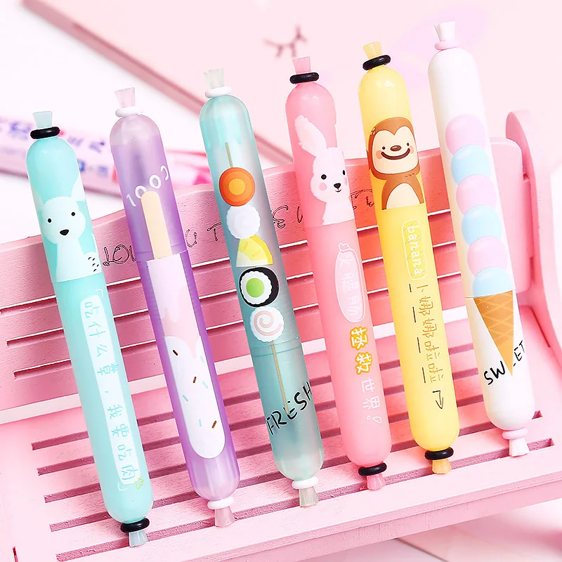 AngelHere 0,5 мм гелевая ручка милый стиль колбасы Ручка Kawaii школьные принадлежности студенческие канцелярские принадлежности Макарон подарок Kawaii канцелярские принадлежности