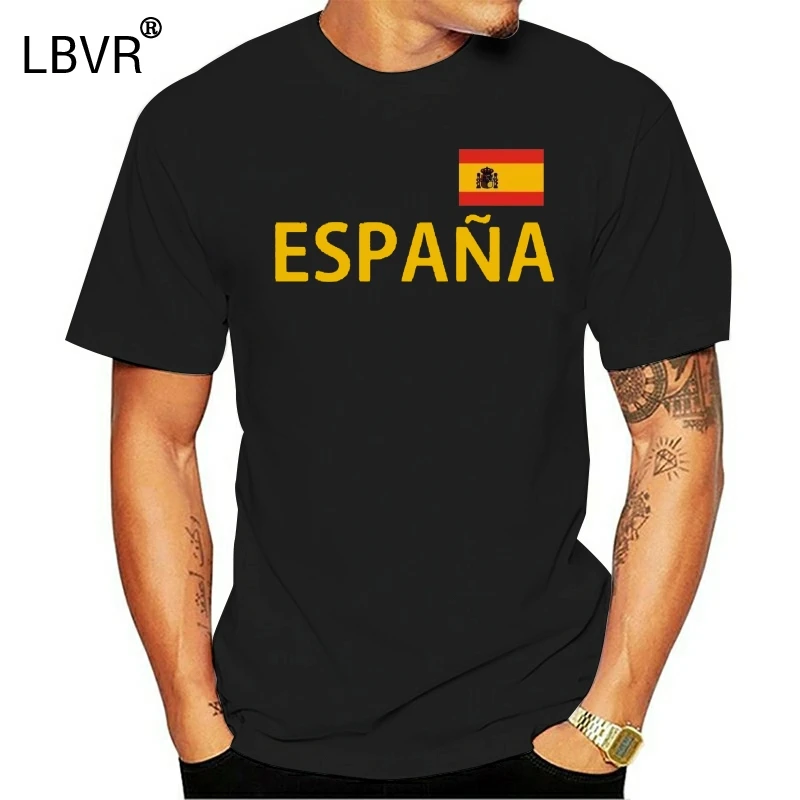 el último enlace Aclarar Camiseta España Negra/amarilla con bandera talla S hasta 3xl España| Camisetas| - AliExpress