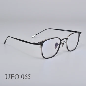 

Titanium metal men women Glasses Eyeglasses frames women men UFO 065 Eyewear Frames For Reading Myopia Prescription lens