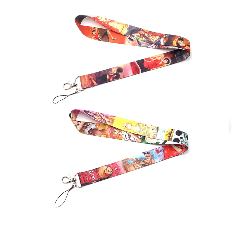 

ONE PIECE keychain Accessories Safety Breakaway Mobile Phone USB ID Badge Holders Keys Straps Tags Neck lanyards Camera E0515