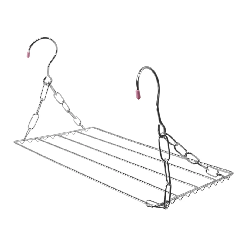 Multifunctional Clothes Drying Rack Stainless Steel Laundry Garment Hanger for Hanging Towels Socks | Дом и сад