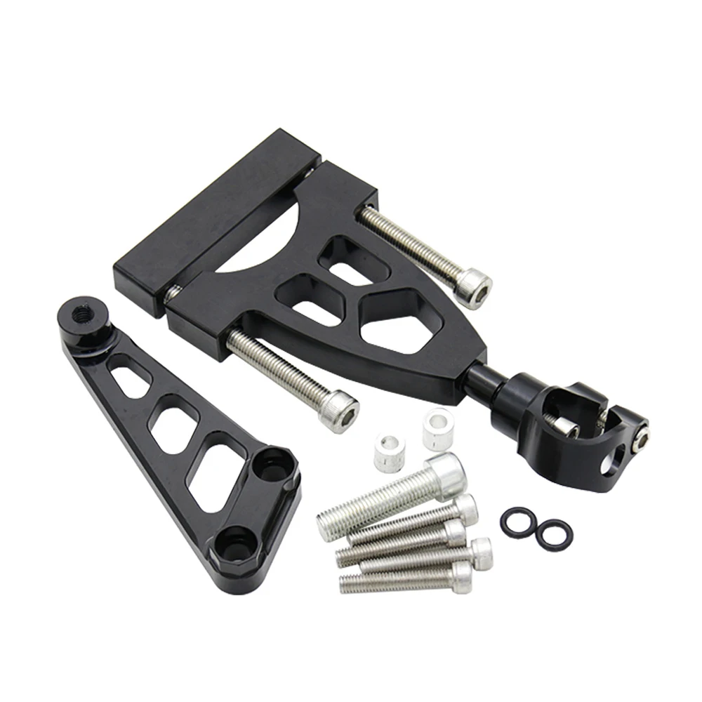 Черный Для Honda CB400 VTEC CB400 1999-2012 CNC мотоцикла рулевой демпфер Стабилизатор кронштейн комплект управления двигателем кронштейн - Цвет: Черный