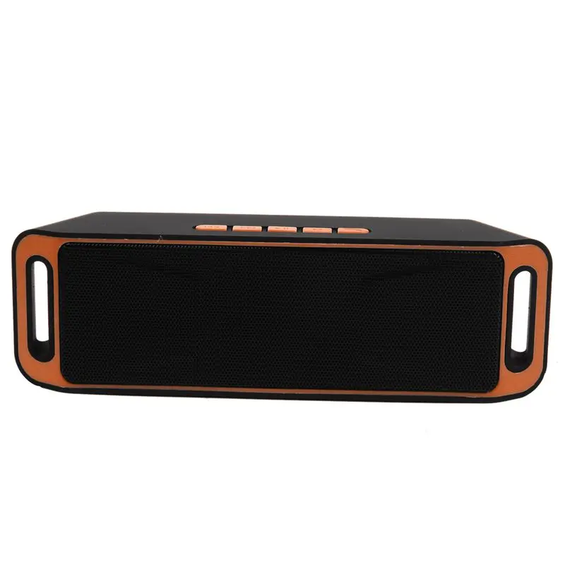 AABB-мини беспроводной Bluetooth динамик USB fm-радио стерео Супер Бас mp3-плеер оранжевый