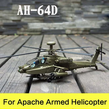

Prenoy Military Alloy Airplane Model Fighter AH-64D US Carrier Apache Armed Helicopter Diecast Scale Model Toys Stand Craft 1:72