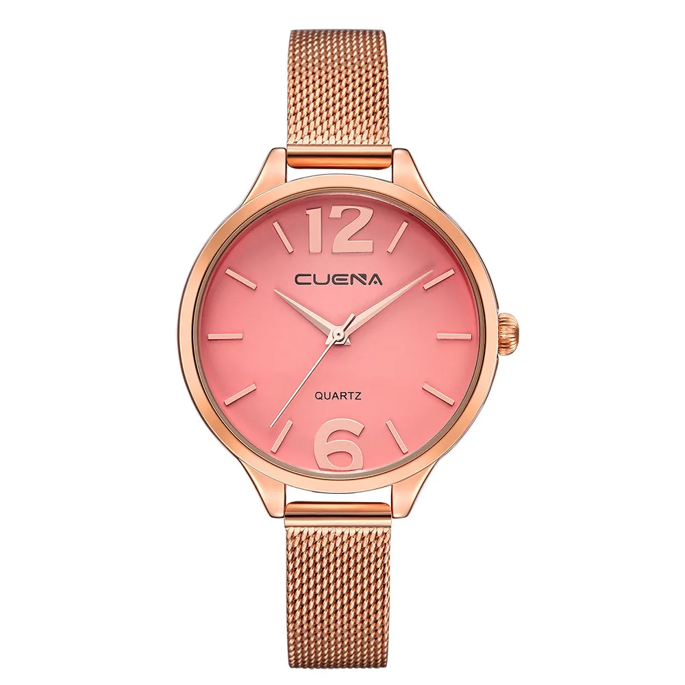 

Ladies quartz wristwatch reloj mujer stardust Stainless Steel Mesh Belt Watch Quartz Analog Watch With Crystals Clocks Women W50