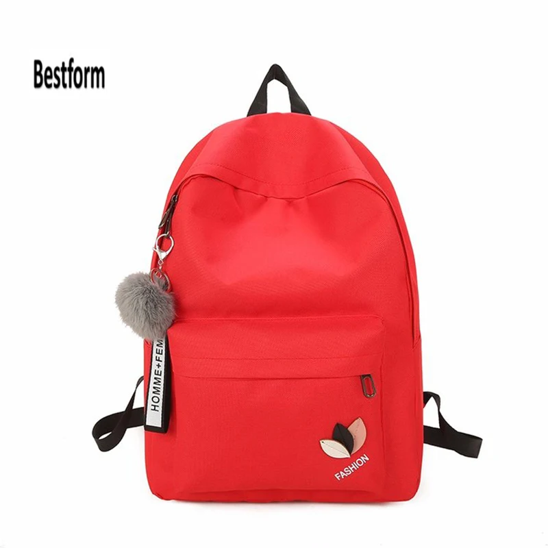 

Bestform 2019 fashion women's bag solid color backpack Multi-Function Small Bagpack Sac