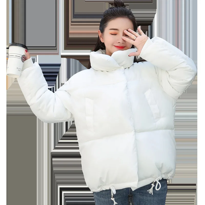 Женская зимняя короткая куртка с воротником-стойкой с хлопковой подкладкой, теплая утепленная женская куртка, Новое поступление, модные пальто, парка, женские куртки