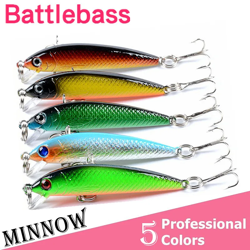 BATTLEBASS 5 см/3 6 г 1 шт. Рыболовная Приманка Minnow Crankbait жесткая приманка плотная