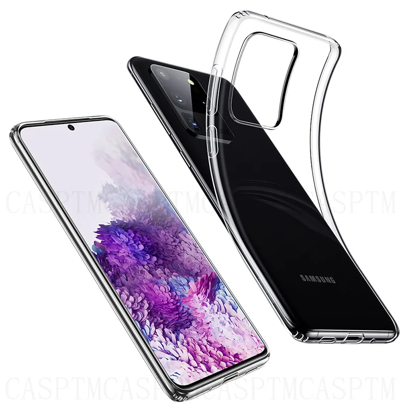 

Transparent TPU Case For Samsung Galaxy S20 Ultra Soft Clear Phone Case For Samsung S20Plus S20 Anti-fall Back Cover Coque