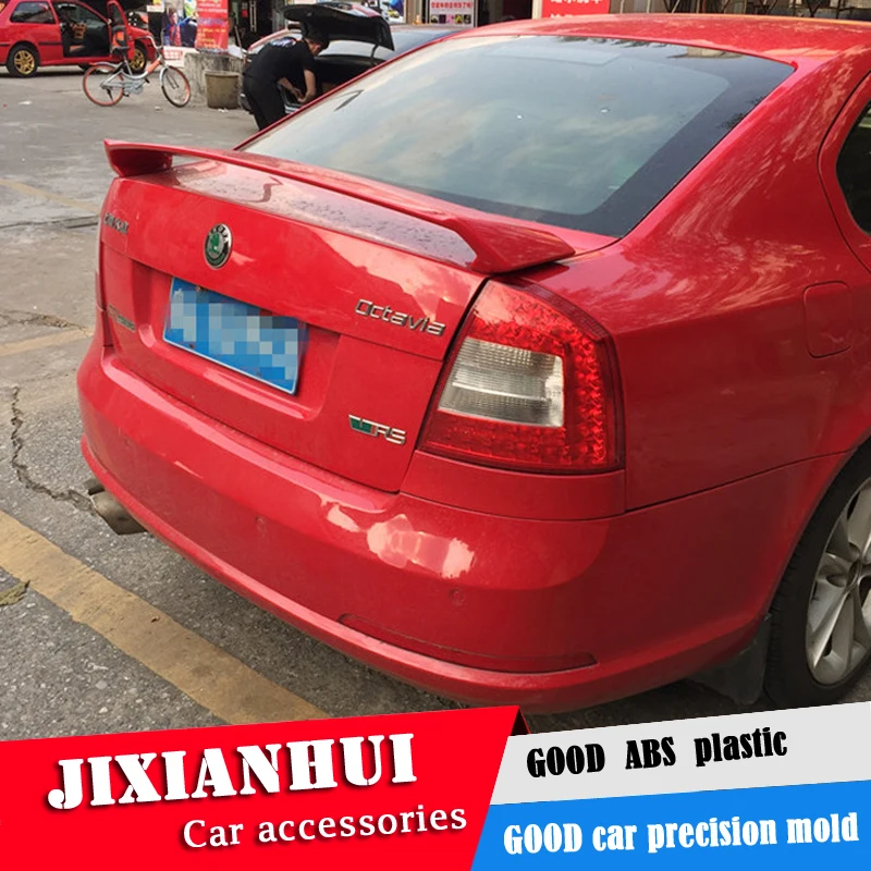 Спойлер для Octavia 2008 2017 спойлер Skoda DKRS материал АБС пластик заднее крыло автомобиля