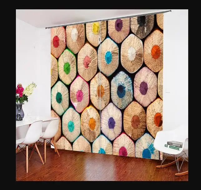 3D занавески для гостиной, деревянный декор, Затемненные занавески, для спальни, фото, занавески для кухни, для детской комнаты
