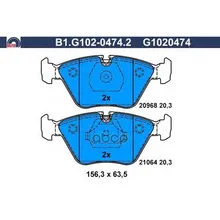Колодки Тормозные Дисковые GALFER арт. B1.G102-0474.2