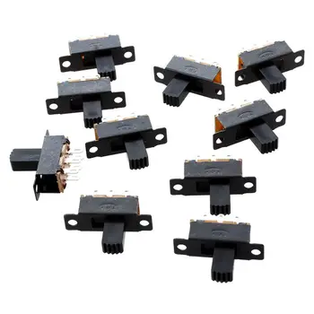 

10 Pcs 6 Pins 2 Positions DPDT On/On Mini Slide Switch