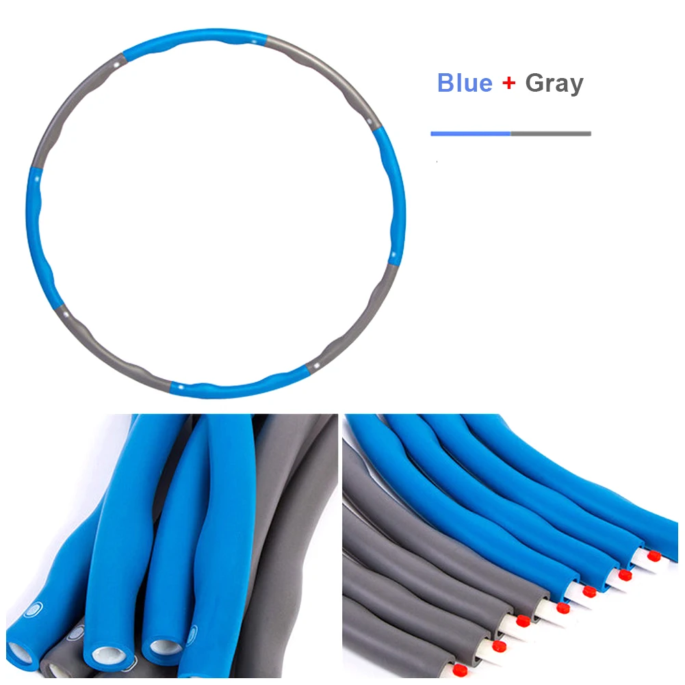 Hoop Yoga Waist Exercise Slimming Sport Hoops Massage Loops Slimming Gymnastic Ring Adjustable Size Easy to Install Durable
