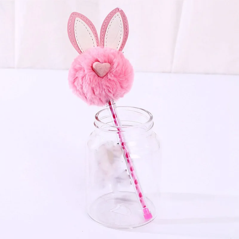 1pc Cute Kawaii Animals Plush Toys Stuffed Animals Toy For Children Soft Ball Pendant Gel Pen oyuncak School Supply Gift