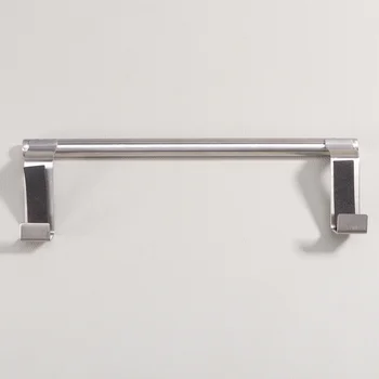 

Stainless Steel Towel Hanging Rack Single-bar Multi-function Doors Organizer Punch-free Towel Hanger (Size S)