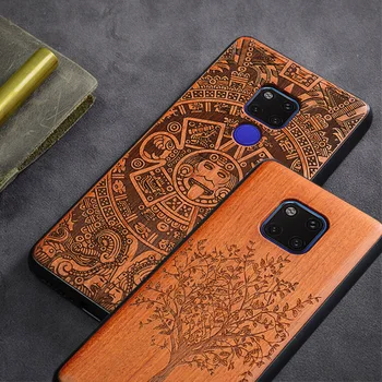 

Phone Case For Huawei Mate 20 X Mate 30 Pro Original Boogic Wood TPU Case For Huawei Mate 20 lite Mate 10 Pro Phone Accessories