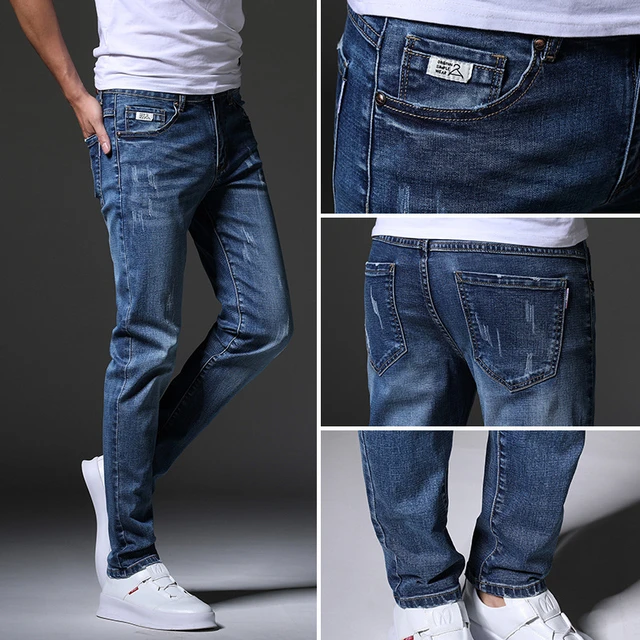 Pantalones vaqueros elásticos para hombre, Jeans rectos de talla grande 48,  estilo Simple, negro, azul, talla grande 5XL, 6XL, 7XL, 2024 - AliExpress
