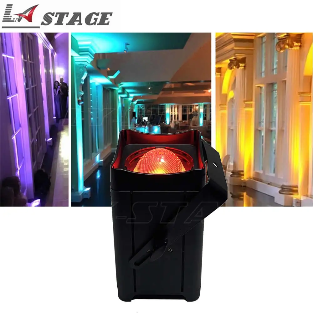 

NEW 1PC 50W COB Led RGBW Led COB Par Light 50W Par Led Stage Light Wedding DJ Uplight Landscape Portable Lights