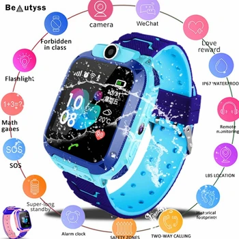 

Beautyss Kids Smart Watch SOS Antil-lost Smartwatch Children Baby 2G SIM Card Clock Call Location watches Waterproof reloj