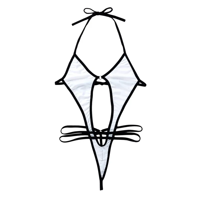 Летние женские Купальники Эротическое женское белье на шнуровке шеи самозавязывающиеся стринги с высокой посадкой мини микро бикини набор купальник для загара пляжная одежда
