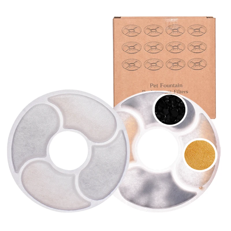 

Сменный фонтан для воды для кошек, фильтр с активированным углем для круглого питомца, автоматический дозатор воды для собак, фильтр
