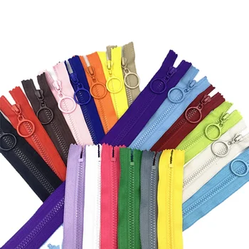 5 Pcs 3# Resin Zippers Plastic with Pull Ring (30cm-70cm) Close End Zippers for DIY Bag Sewing Crafts Zipper 20/color 1