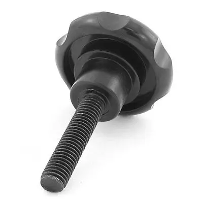 

M10 x 45 Thread 50mm Dia Bakelite Knob Handle Black for Machine Tool