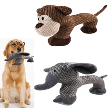 Игрушка-пищалка для домашних животных, игрушки для собак, писклявые игрушки, плюшевый звук, форма животного, молярная игрушка для домашних животных, жесткая звуковая тренировка, игрушка для собак, чистые зубы