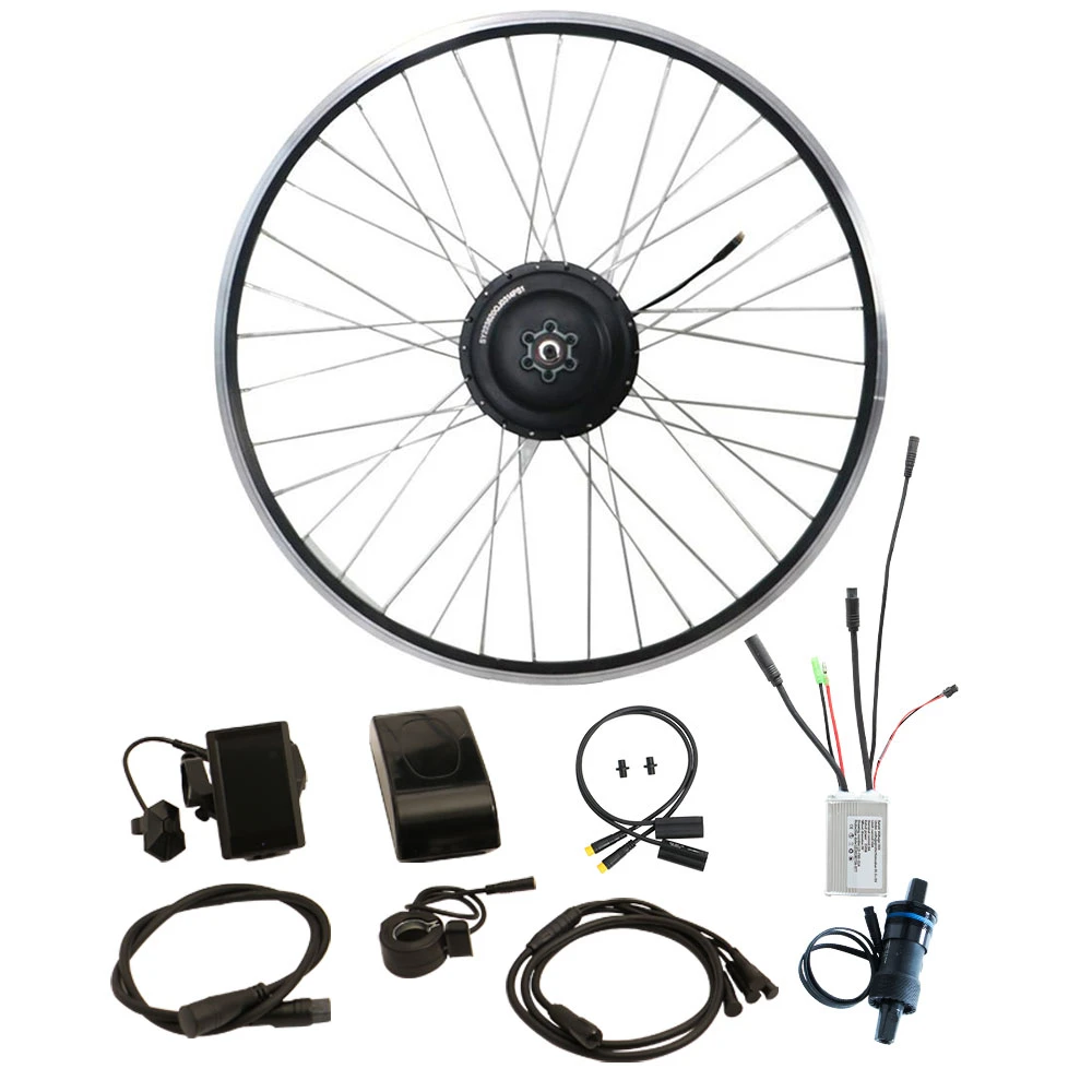 36V350Wリアカセットモーターbicicleta電動自転車バイクトルクセンサー変換キットと20/24/26/27。5/28インチホイール
