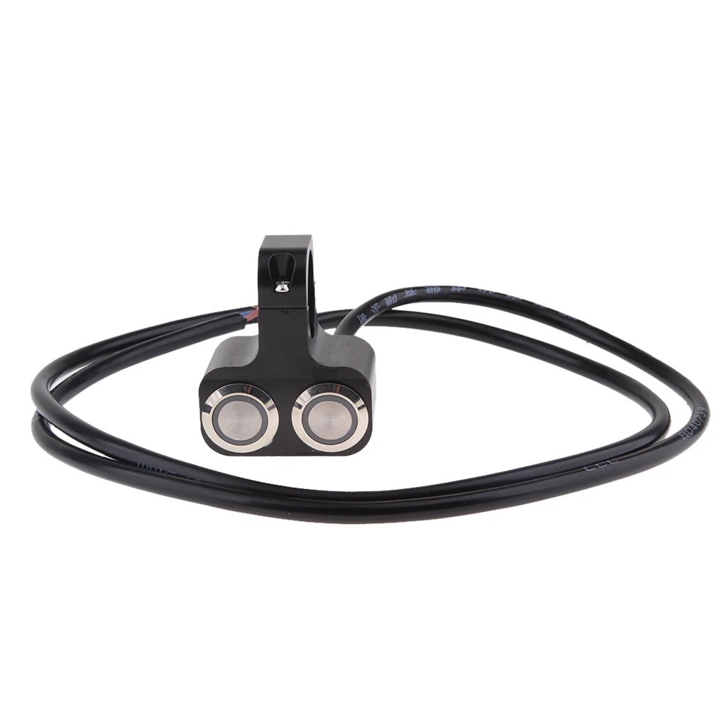 25mm Handlebar Motorbike LED Switches Horn Brake Kill Stop ON-OFF