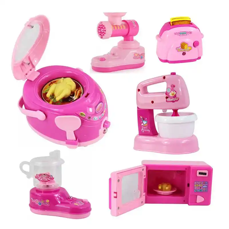 子供のおもちゃエレクトロニクス6スタイル ロット模擬小型家電家電家具ミニチュアふり再生のおもちゃギフト おままごとのおもちゃ Aliexpress
