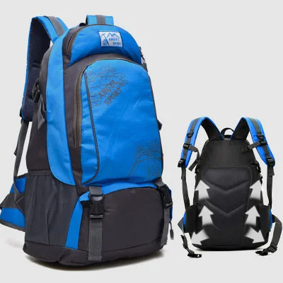 KUBUG 40L большая уличная бейсболка для езды и походов, рюкзак для кемпинга, дорожная сумка для мужчин и женщин, Водонепроницаемый Спортивный Рюкзак Студенческая сумка - Цвет: Upgrade Blue