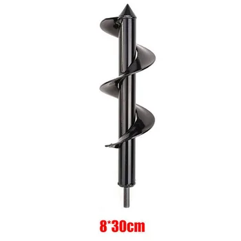 

2pcs/Set Planting Auger Spiral Hole Drill Bits Garden Yard Earth Bulb Planter W/ Gloves Hand And Power Tool Accessories