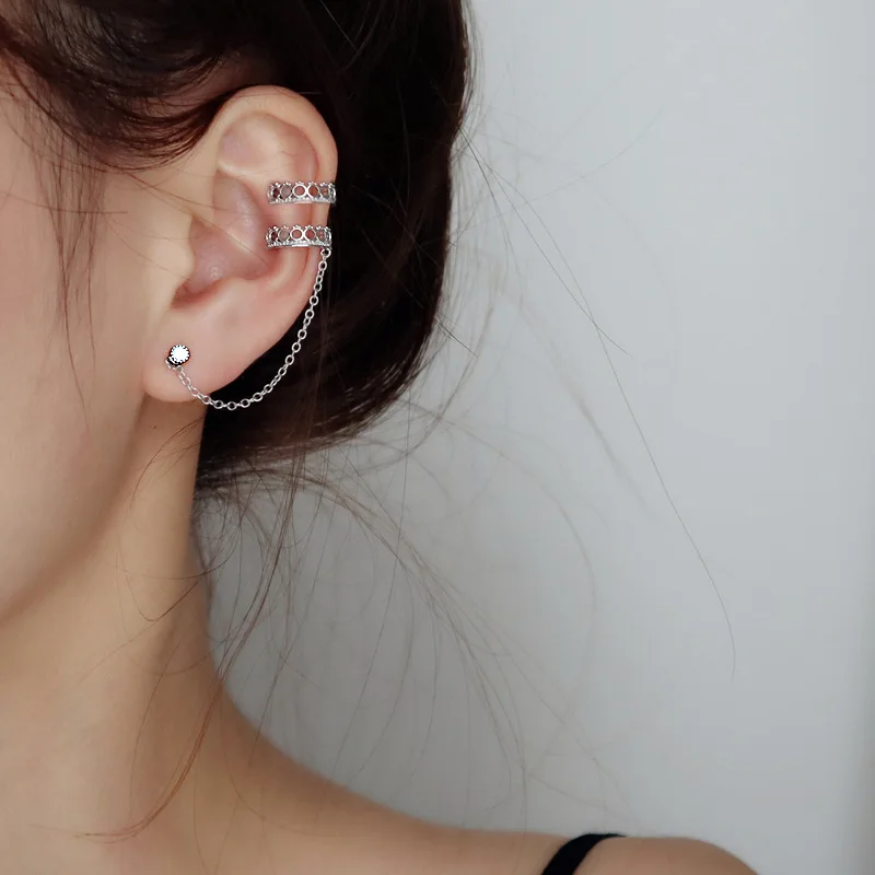 Серьги-клипсы женские из серебра 925 пробы EH047 | Украшения и аксессуары