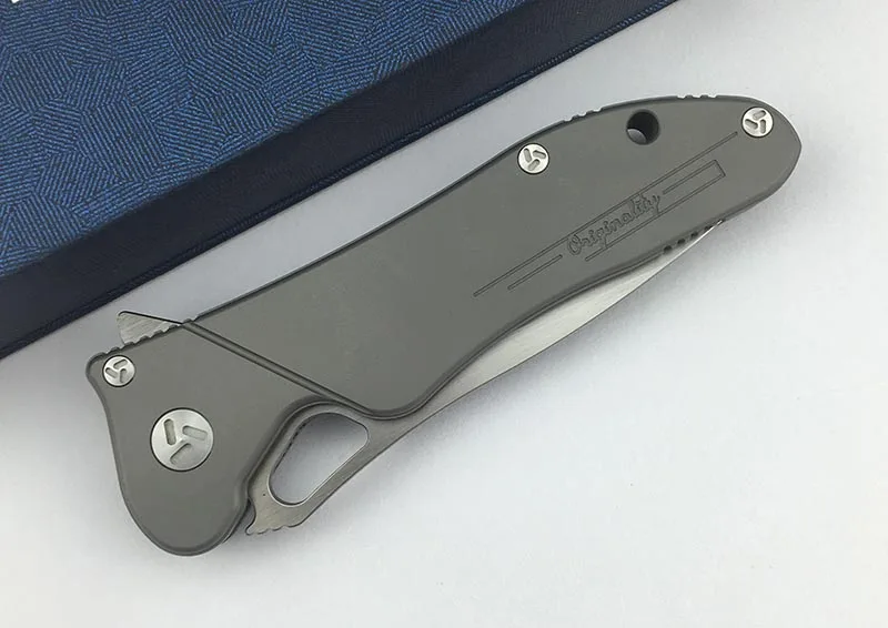 LEMIFSHE Maker 3 керамические шарикоподшипники раскладушка складной нож S35vn TC4 титановая ручка Походный карманный нож для охоты инструмент